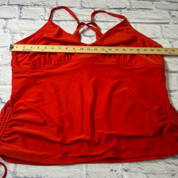 Time and Tru Women's Orange Swim Top. Tankini. Size 2X - Picture 2 of 7